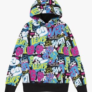 Brand New with Tags Levi's Unisex hoodie size 4-5 Kids Multicolor Graphic Hoodie